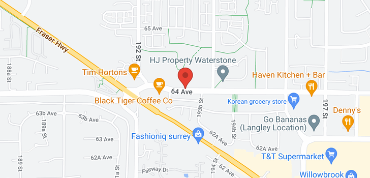 map of 7 19299 64 AVENUE